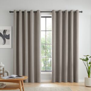 Catherine Lansfield Wilson Blackout Thermal Curtains Grey 229cm Width x 229cm Drop Catherine Lansfield Wilson Blackout Thermal Curtains Grey 229cm Width x 229cm Drop