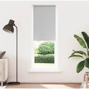17 Stories Roller Blind Blackout Fabric Polyester Light Grey 80cmW x 230cmL 17 Stories Roller Blind Blackout Fabric Polyester Light Grey 80cmW x 230cmL