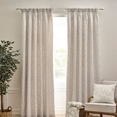 Catherine Lansfield Brooke Floral Ready Made Pencil Pleat Curtains - Curtains Catherine Lansfield Brooke Floral Ready Made Pencil Pleat Curtains - Curtains