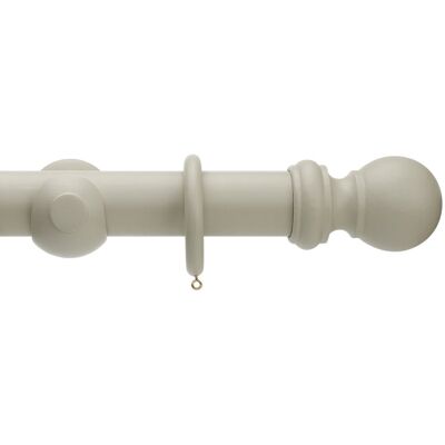 ClassicLiving Keswick Wooden Complete Curtain Pole and Hardware Set Stone 5cm H x 180cm W x 5cm D ClassicLiving Keswick Wooden Complete Curtain Pole and Hardware Set Stone 5cm H x 180cm W x 5cm D