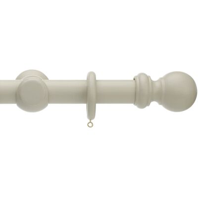 ClassicLiving Keswick Wooden Complete Curtain Pole and Hardware Set French Grey 3.5cm H x 360cm W x 3.5cm D ClassicLiving Keswick Wooden Complete Curtain Pole and Hardware Set French Grey 3.5cm H x 360cm W x 3.5cm D
