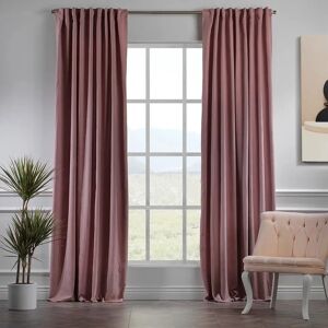 Lilijan Home & Curtain Extra Long & Extra Wide Decorative Curtain Single Panel pink 295.0 H x 140.0 W cm