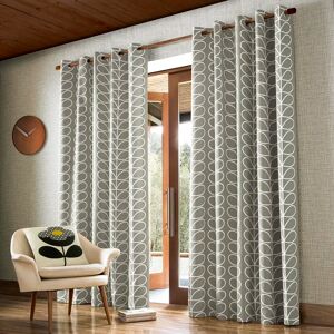 Orla Kiely Linear Stem Curtains gray 137.0 H cm