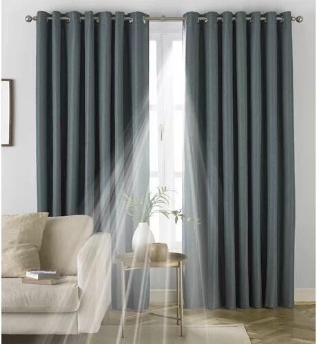 Zipcode Design Chemung Eyelet Blackout Curtain Zipcode Design Panel Size: 168 W x 183 D cm, Colour: Mineral  - Size: 229 W x 137 D cm