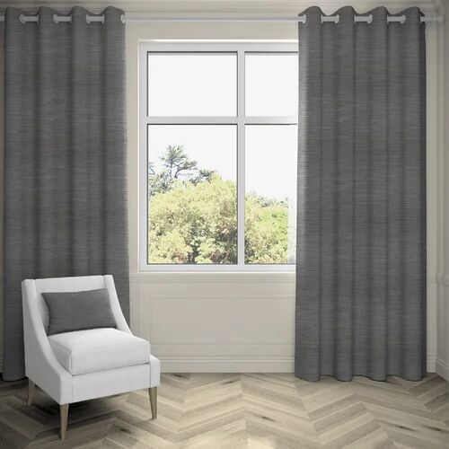 Ebern Designs Agapanthus Hamleton Textured Pencil Pleat Blackoutt Thermal Curtains Ebern Designs Colour: Charcoal Grey, Panel Size: 228 W x 228 D cm  - Size: 116 W x 137 D cm