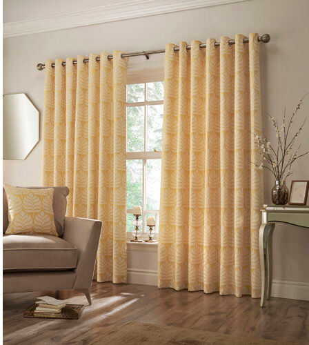 ClassicLiving Penshire Eyelet Room Darkening Curtains ClassicLiving Panel Size: 229 W x 137 D cm, Colour: Ochre  - Size: 150cm H X 83cm W X 40cm D ClassicLiving Penshire Eyelet Room Darkening Curtains ClassicLiving Panel Size: 229 W x 137 D cm, Colour: Ochre  - Size: 150cm H X 83cm W X 40cm D
