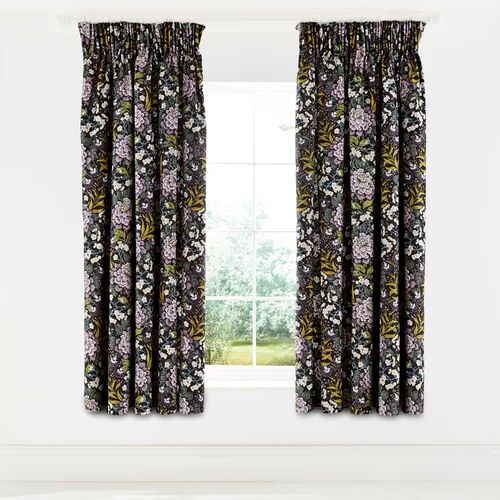 V&A Peony Trail Pencil Pleat Room Darkening Curtains V&A  - Size: 27cm H x 27cm W x 27cm D V&A Peony Trail Pencil Pleat Room Darkening Curtains V&A  - Size: 27cm H x 27cm W x 27cm D