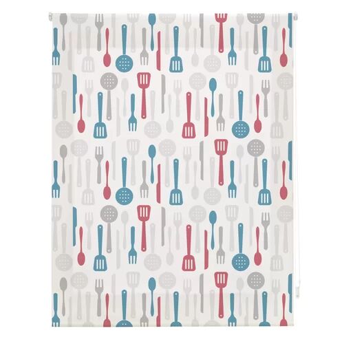 Ebern Designs Kitchen Palettes Sheer Roller Blind Ebern Designs Size: 120cm W x 250cm L  - Size: H200 x W90 x D6cm Ebern Designs Kitchen Palettes Sheer Roller Blind Ebern Designs Size: 120cm W x 250cm L  - Size: H200 x W90 x D6cm