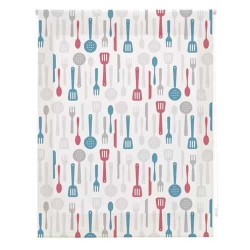 Ebern Designs Kitchen Palettes Sheer Roller Blind Ebern Designs Size: 120cm W x 250cm L  - Size: H200 x W90 x D6cm