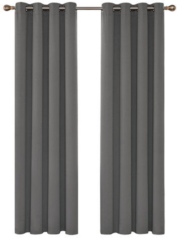 17 Stories Brynnli Eyelet Blackout Thermal Curtains 17 Stories Panel Size: Width 140 x Drop 245cm, Colour: Light Grey  - Size: 63cm H x 46cm W x 3cm D 17 Stories Brynnli Eyelet Blackout Thermal Curtains 17 Stories Panel Size: Width 140 x Drop 245cm, Colour: Light Grey  - Size: 63cm H x 46cm W x 3cm D