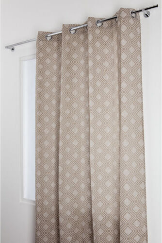 Brayden Studio Rilla Eyelet Room Drakening Curtain Brayden Studio Colour: Brown  - Size: 80 cm H  x  120 cm W Brayden Studio Rilla Eyelet Room Drakening Curtain Brayden Studio Colour: Brown  - Size: 80 cm H  x  120 cm W
