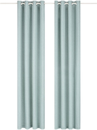 Latitude Run Bonanno Summy Eyelet Sheer Curtains Latitude Run Colour: Duck Egg, Panel Size: Width 229cm x Drop 229 cm  - Size: Width 229cm x Drop 183 cm Latitude Run Bonanno Summy Eyelet Sheer Curtains Latitude Run Colour: Duck Egg, Panel Size: Width 229cm x Drop 229 cm  - Size: Width 229cm x Drop 183 cm