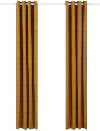 August Grove Syracuse Grommet Eyelet Room Darkening Curtains August Grove Colour: Ochre, Panel Size: 229 W x 168 D cm  - Size: 168 W x 137 D cm August Grove Syracuse Grommet Eyelet Room Darkening Curtains August Grove Colour: Ochre, Panel Size: 229 W x 168 D cm  - Size: 168 W x 137 D cm