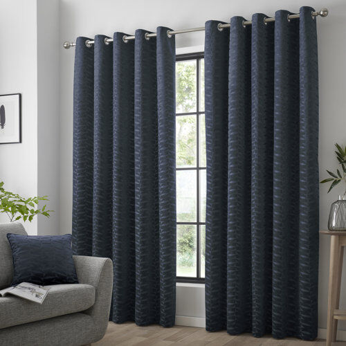 Fairmont Park Dossett Eyelet Room Darkening Curtains Fairmont Park Colour: Blue, Panel Size: Width 168 x Drop 229cm  - Size: Width 229 x Drop 183cm Fairmont Park Dossett Eyelet Room Darkening Curtains Fairmont Park Colour: Blue, Panel Size: Width 168 x Drop 229cm  - Size: Width 229 x Drop 183cm