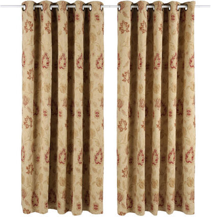 Three Posts Barnsley Eyelet Room Darkening Thermal Curtains Three Posts Size per Panel: 168 W x 229 D cm, Colour: Champagne Cream Large Three Posts Barnsley Eyelet Room Darkening Thermal Curtains Three Posts Size per Panel: 168 W x 229 D cm, Colour: Champagne Cream Large