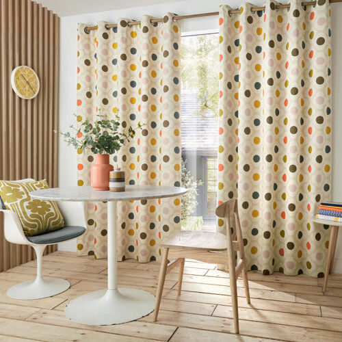 Orla Kiely Eyelet Blackout Curtains Orla Kiely Panel Size: 117 W x 183 D cm  - Size: 229 W x 183 D cm Orla Kiely Eyelet Blackout Curtains Orla Kiely Panel Size: 117 W x 183 D cm  - Size: 229 W x 183 D cm