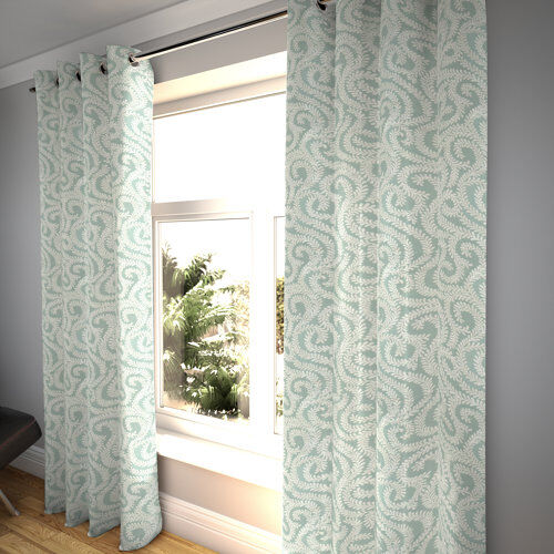 Ophelia & Co. Holoman Tailored Eyelet Blackout Thermal Curtains Ophelia & Co. Panel Size: Width 116 x Drop 228cm, Colour: Duck Egg Blue  - Size: Width 167 x Drop 228cm Ophelia & Co. Holoman Tailored Eyelet Blackout Thermal Curtains Ophelia & Co. Panel Size: Width 116 x Drop 228cm, Colour: Duck Egg Blue  - Size: Width 167 x Drop 228cm