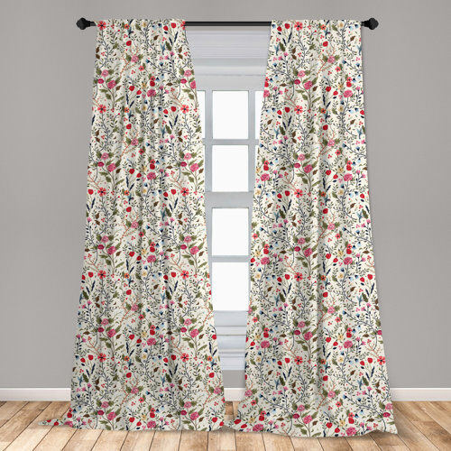Marlow Home Co. Heloise Birds Roses Room Darkening Curtains Marlow Home Co. Width 150 x Drop 245 cm Marlow Home Co. Heloise Birds Roses Room Darkening Curtains Marlow Home Co. Width 150 x Drop 245 cm
