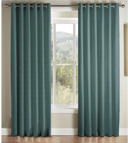 ClassicLiving Higginbotham Eyelet Semi Sheer Curtains ClassicLiving Panel Size: 168 W x 183 D cm, Colour: Teal  - Size: Super King (6') ClassicLiving Higginbotham Eyelet Semi Sheer Curtains ClassicLiving Panel Size: 168 W x 183 D cm, Colour: Teal  - Size: Super King (6')