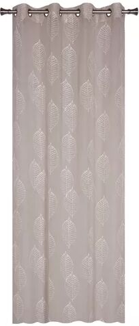 Latitude Run Darwen Eyelet Semi Sheer Single Curtain Latitude Run Colour: Beige  - Size: 229 W x 182 D cm