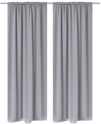 Marlow Home Co. Slot Top Blackout Curtains Marlow Home Co.  - Size: 66cm H X 6cm W X 95cm D Marlow Home Co. Slot Top Blackout Curtains Marlow Home Co.  - Size: 66cm H X 6cm W X 95cm D