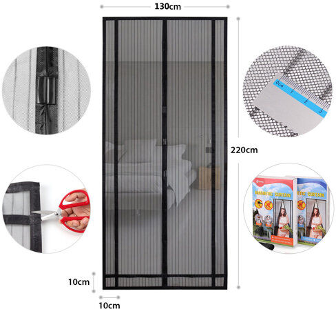 Symple Stuff Newell Semi-Sheer Door Curtain Symple Stuff Colour: Black, Panel Size: 130 W x 220 D cm  - Size: Symple Stuff Newell Semi-Sheer Door Curtain Symple Stuff Colour: Black, Panel Size: 130 W x 220 D cm  - Size: