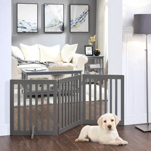 Blue Elephant Free Standing Pet Gate gray 60.96 H x 152.4 W x 1.8 D cm