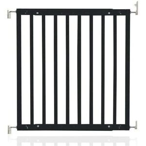 Archie & Oscar Wall Mounted Pet Gate black 75.0 H x 105.5 W x 2.0 D cm