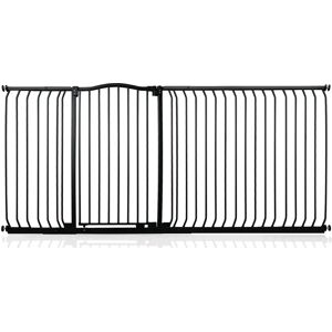 Symple Stuff Aivry Baby Gate black 103.0 H x 216.0 W x 4.0 D cm