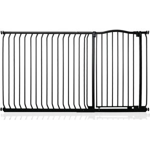 Symple Stuff Aivry Baby Gate black 103.0 H x 180.0 W x 4.0 D cm