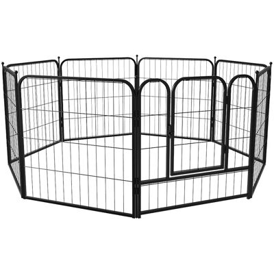 Latitude Run Metal Adjustable Free Standing Pet Gate Black 60cm H X 130cm W X 130cm D Latitude Run Metal Adjustable Free Standing Pet Gate Black 60cm H X 130cm W X 130cm D