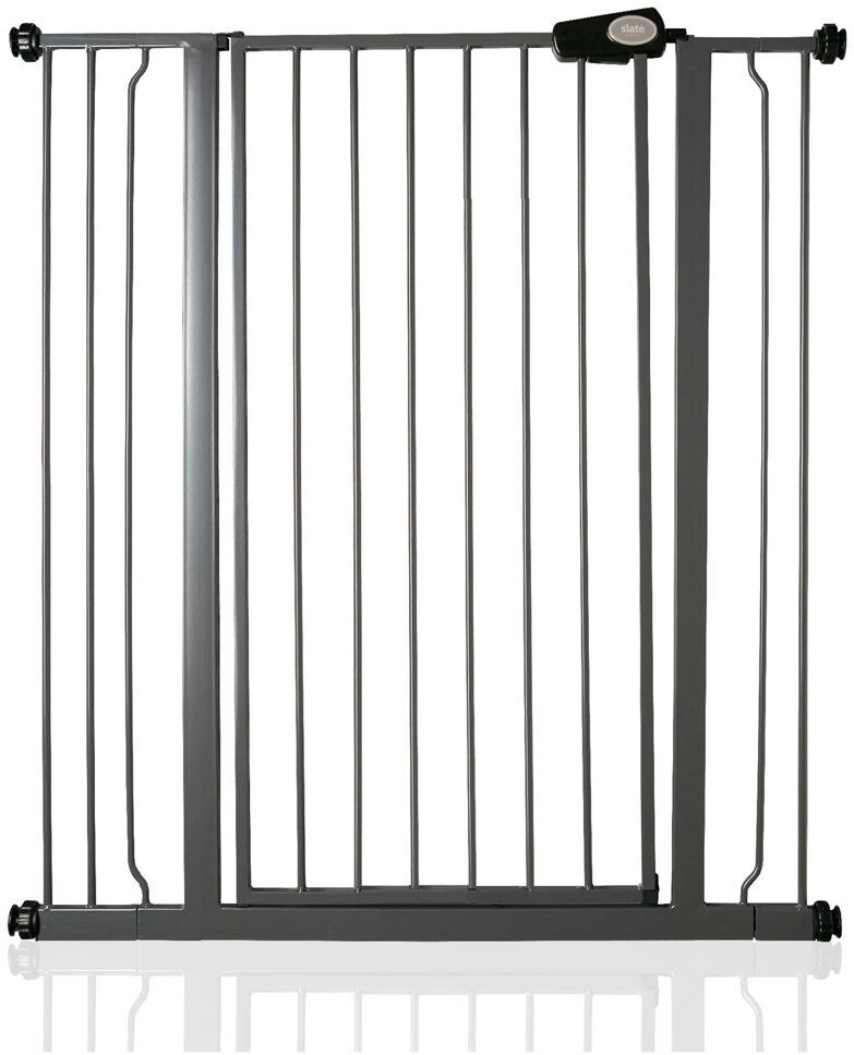 Symple Stuff Child and Pet Safety Baby Gate Grey 104cm H x 101.9cm W x 4cm D