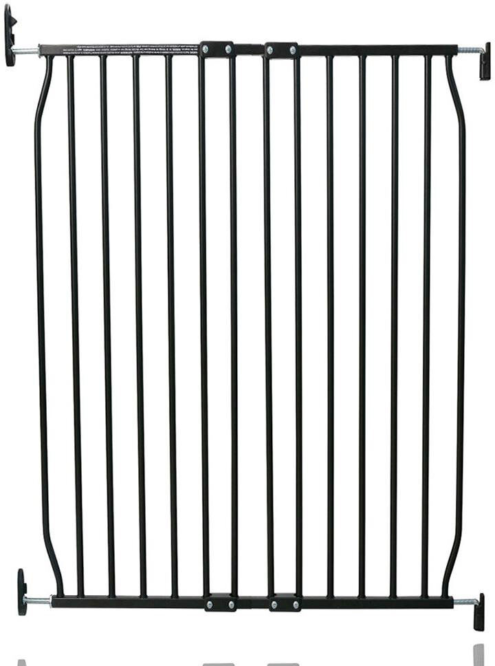 Safetots Eco Screw Fit Stair Extra Tall Baby Gate Black 70 - 80 cm W