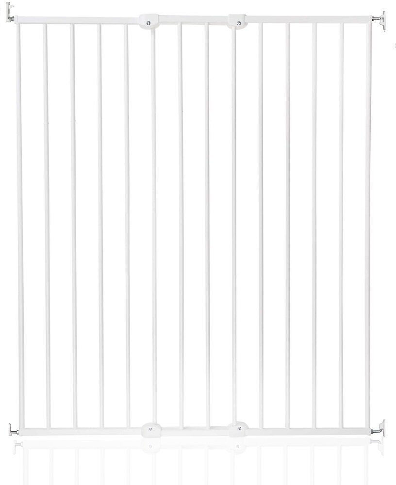 Symple Stuff Tall Screw Fitted Baby Stair Safety Gate White 103.5cm H X 106.8cm W X 3cm D