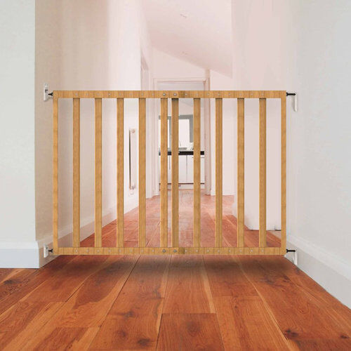 Symple Stuff Extending Safety Gate Symple Stuff Colour: Natural  - Size: 60cm H X 60cm W X 120cm D Symple Stuff Extending Safety Gate Symple Stuff Colour: Natural  - Size: 60cm H X 60cm W X 120cm D