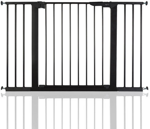 Symple Stuff No Screw Stair Safety Gate Symple Stuff Colour: Black, Size: 112cm H - 119.3cm W  - Size: 104 cm H x 101.9cm W Symple Stuff No Screw Stair Safety Gate Symple Stuff Colour: Black, Size: 112cm H - 119.3cm W  - Size: 104 cm H x 101.9cm W