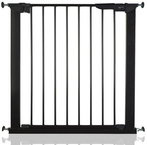 Symple Stuff No Screw Stair Safety Gate Symple Stuff Colour: Black, Size: 74cm H - 79cm W  - Size: 104 cm H x 89cm W Symple Stuff No Screw Stair Safety Gate Symple Stuff Colour: Black, Size: 74cm H - 79cm W  - Size: 104 cm H x 89cm W