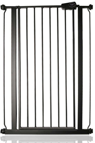 Symple Stuff Tall Safety Gate Symple Stuff Colour: Slate Grey, Size: 126.7-134.3cm W  - Size: 68.5-75cm W Symple Stuff Tall Safety Gate Symple Stuff Colour: Slate Grey, Size: 126.7-134.3cm W  - Size: 68.5-75cm W