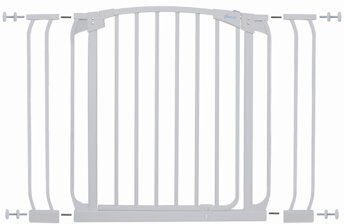 HoneyBee Nursery Swing Close Security Gate with Extensions HoneyBee Nursery Colour: White  - Size: Medium HoneyBee Nursery Swing Close Security Gate with Extensions HoneyBee Nursery Colour: White  - Size: Medium