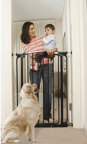 HoneyBee Nursery Extra-Tall Swing Close Security Gate with Extensions HoneyBee Nursery  - Size: 66cm H X 19cm W X 22cm D HoneyBee Nursery Extra-Tall Swing Close Security Gate with Extensions HoneyBee Nursery  - Size: 66cm H X 19cm W X 22cm D