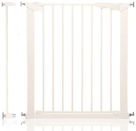 Symple Stuff No Screw Stair Safety Gate Symple Stuff Colour: Black, Size: 79.6cm - 86.5cm  - Size: 86cm H x 93.3cm W Symple Stuff No Screw Stair Safety Gate Symple Stuff Colour: Black, Size: 79.6cm - 86.5cm  - Size: 86cm H x 93.3cm W
