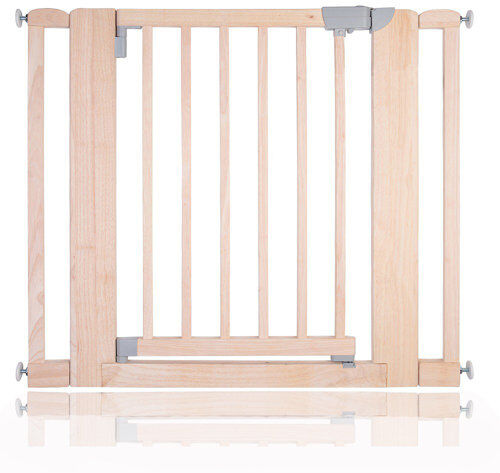 Symple Stuff Wooden Pressure Fit Stair Baby Gate Symple Stuff Colour: Natural, Size: 74cm H x 81cm W x 4cm D  - Size: 45cm H X 97cm W X 30cm D Symple Stuff Wooden Pressure Fit Stair Baby Gate Symple Stuff Colour: Natural, Size: 74cm H x 81cm W x 4cm D  - Size: 45cm H X 97cm W X 30cm D