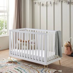 BabyMore Kimi Cot Bed white 87.0 H x 65.0 W x 126.0 D cm