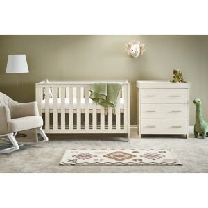 Obaby Nika Cot Bed 2-Piece Nursery Furniture Set gray