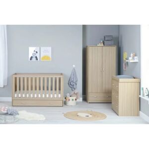 BabyMore Veni 3 Piece Room Set with Drawer brown