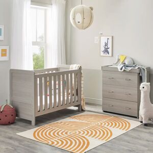 BabyMore Caro Mini 2-Piece Nursery Furniture Set gray 84.0 H x 66.0 W x 125.0 D cm