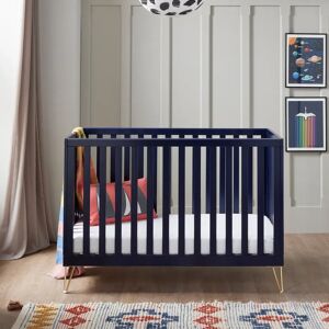 BabyMore Kimi Cot Bed blue 87.0 H x 65.0 W x 126.0 D cm