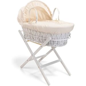 Clair De Lune Waffle Wicker Moses Basket brown 52.0 H x 25.0 W x 84.0 D cm