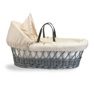 Clair De Lune Waffle Wicker Moses Basket brown