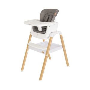 Tutti Bambini Nova High Chair white/brown 98.0 H x 48.0 W x 69.0 D cm